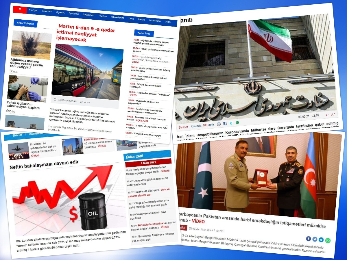 مهمترین عناوین روزنامه‌های جمهوری آذربایجان