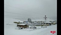 بارش نیم متری برف در جمهوری آذربایجان