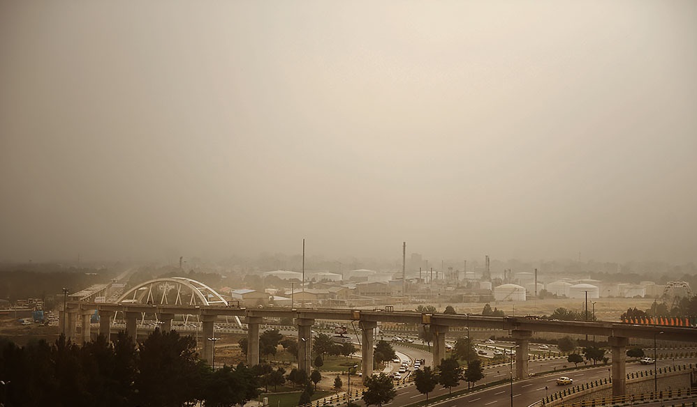 هوای ۶ شهر کرمانشاه در وضعیت هشدار قرار گرفت