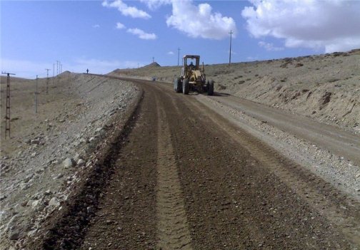 ساخت جاده دهستان شهید مردان به مرکز سیریک