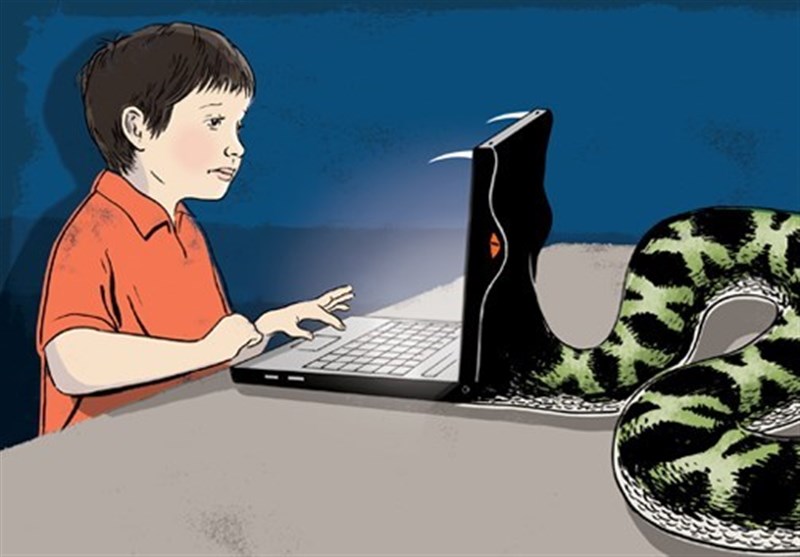 مخاطرات فضای مجازی در کمین کودکان و نوجوانان
