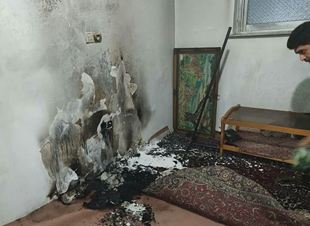 آتش سوزی یک خانه در رشت