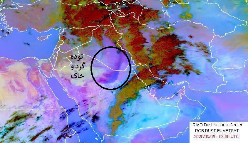 وقوع گرد و خاک در خوزستان