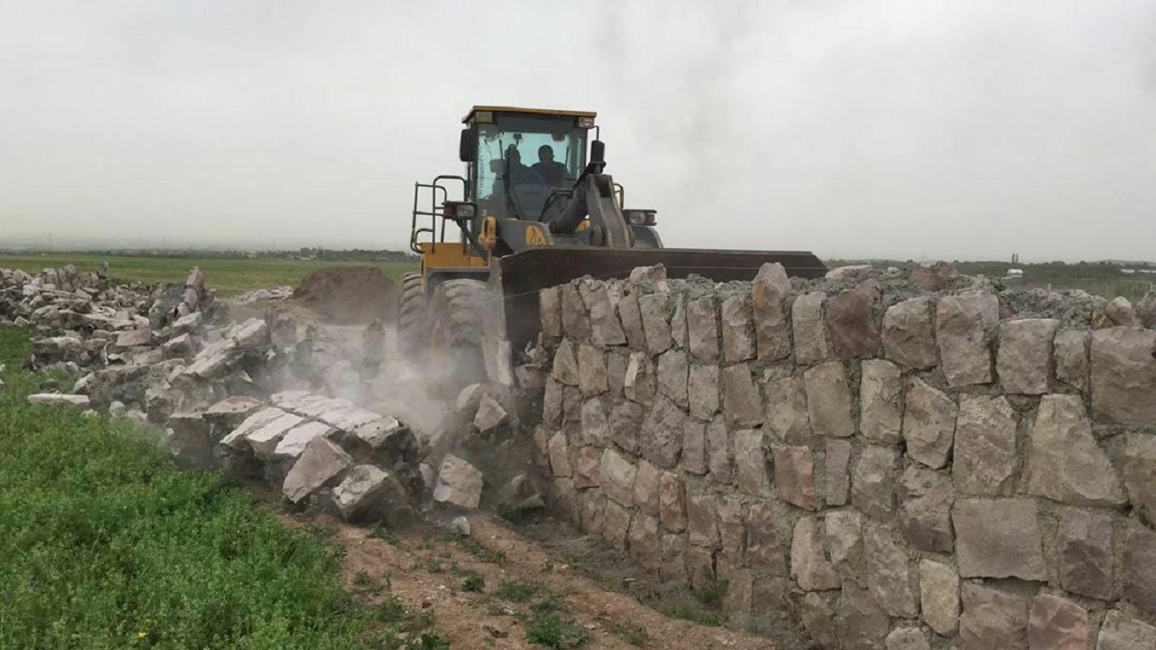 تخریب ۴ بنای غیر مجاز در شهرستان قزوین