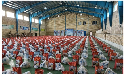 توزیع 3500 بسته مواد غذایی در سبزوار