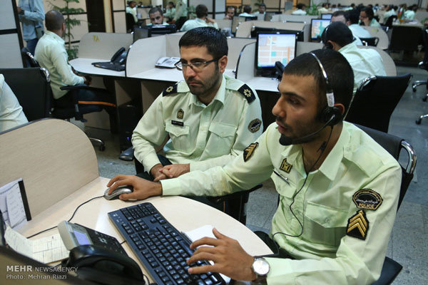 مرکز فوریت‌های پلیس فارس رتبه اول در کشور