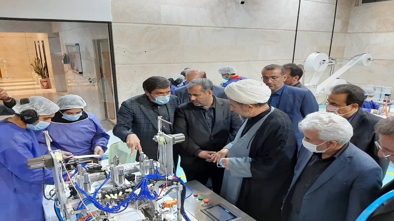 افتتاح واحد تولیدی ماسک پزشکی در آبیک