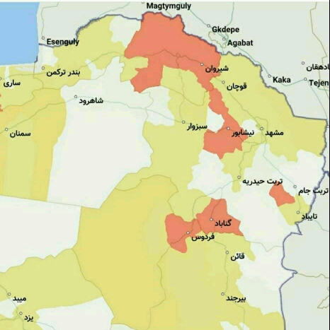 بازگشت نیشابور به وضعیت قرمز کرونایی