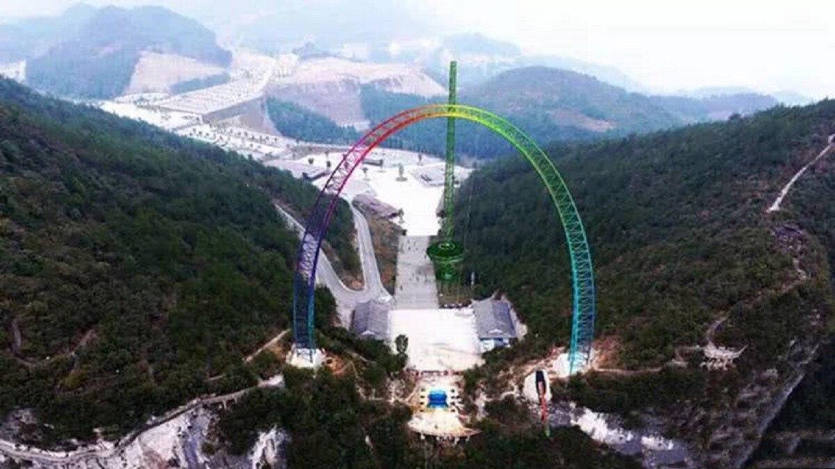 هیجان انگیزترین چرخ و فلک جهان در چین