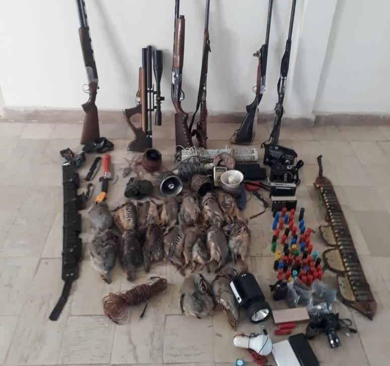 دستگیری 5 شکارچی غیرمجاز در ماهنشان