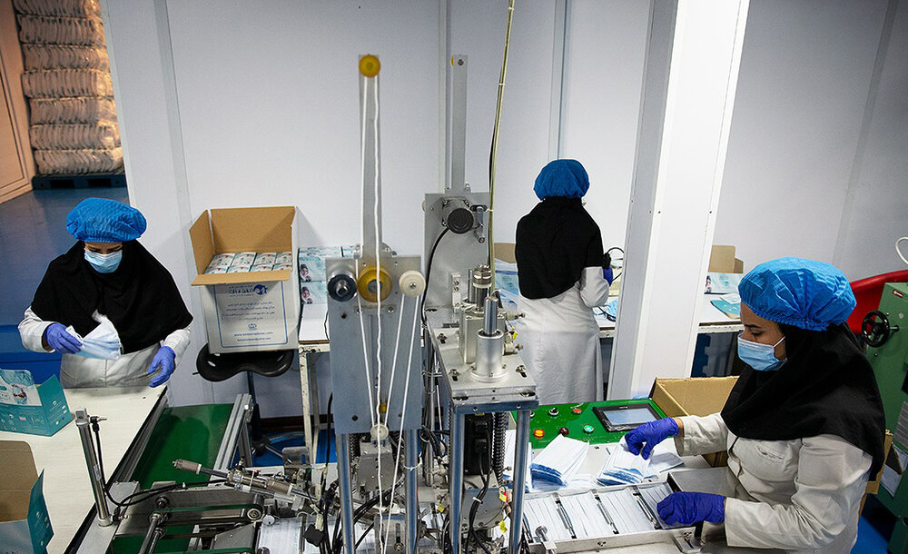 افتتاح کارگاه تولید ماسک در سرپلذهاب
