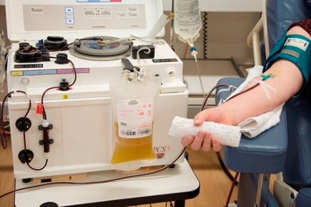 اهدای پلاسمای خون ۲۹ نفراز بهبود یافتگان کرونا در همدان
