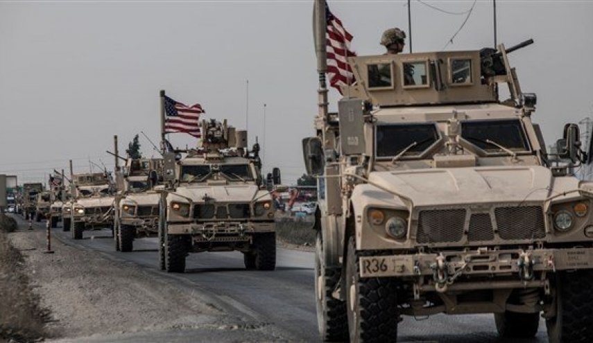 اشغالگران آمریکایی کاروانی از خودرو‌های نظامی را وارد سوریه کردند