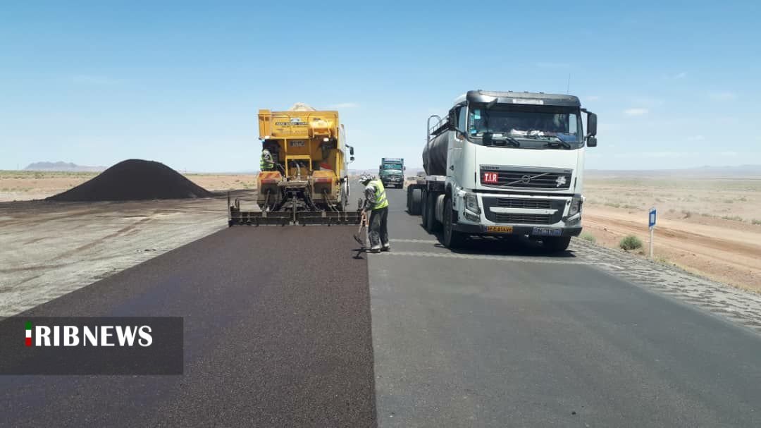 اتمام عملیات روکش آسفالت حفاظتی محور دیهوک– فردوس