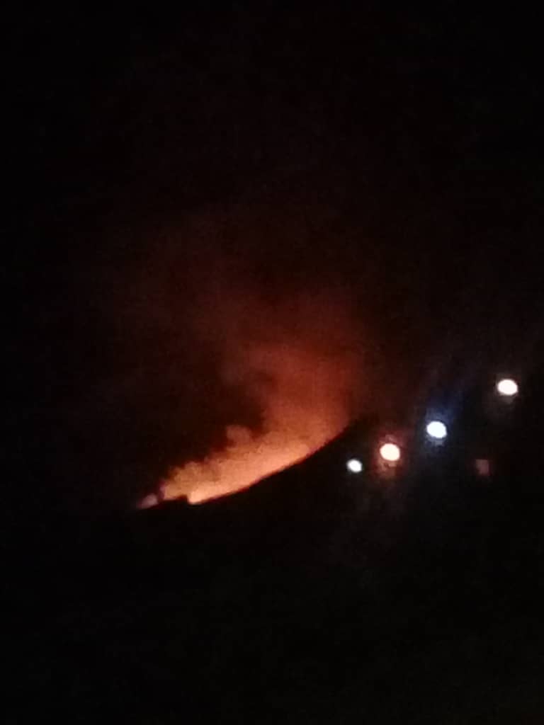 آتش سوزی در مراتع کوه چنار