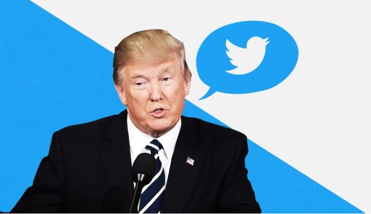 حذف پیام توییتی ترامپ به علت کپی‌رایت
