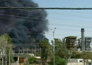 آتش سوزی در نیروگاه زرگان