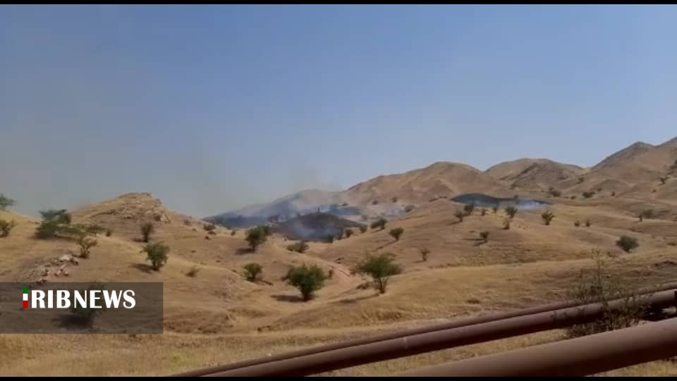 آتش سوزی در  مراتع بخش مرکزی مسجدسلیمان