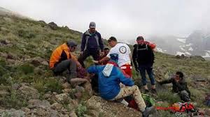 نجات کوهنورد آسیب دیده در سبلان