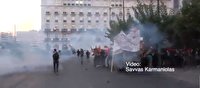  درگیری میان پلیس و معترضان در آتن