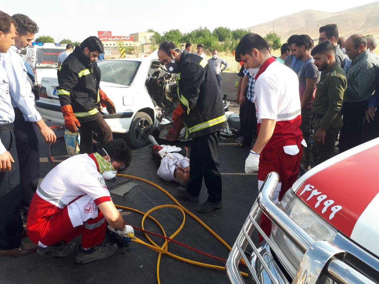 سه کشته و زخمی در تصادف محور حمیل به اسلام آباد