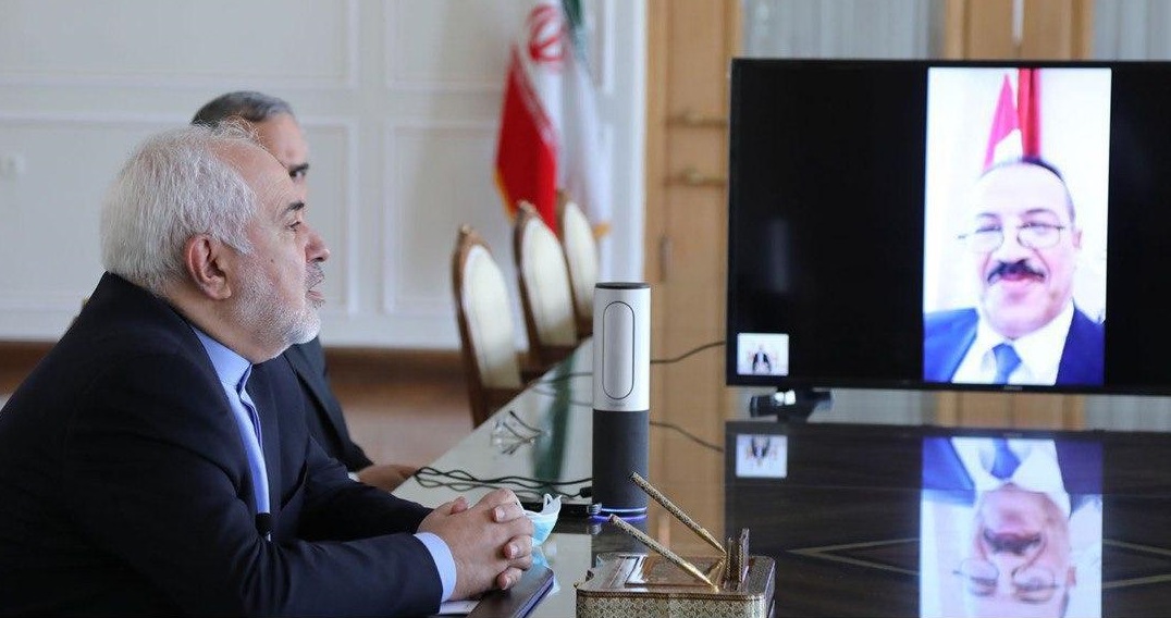 رایزنی ویدئوکنفرانسی ظریف با وزیر خارجه دولت نجات ملی یمن