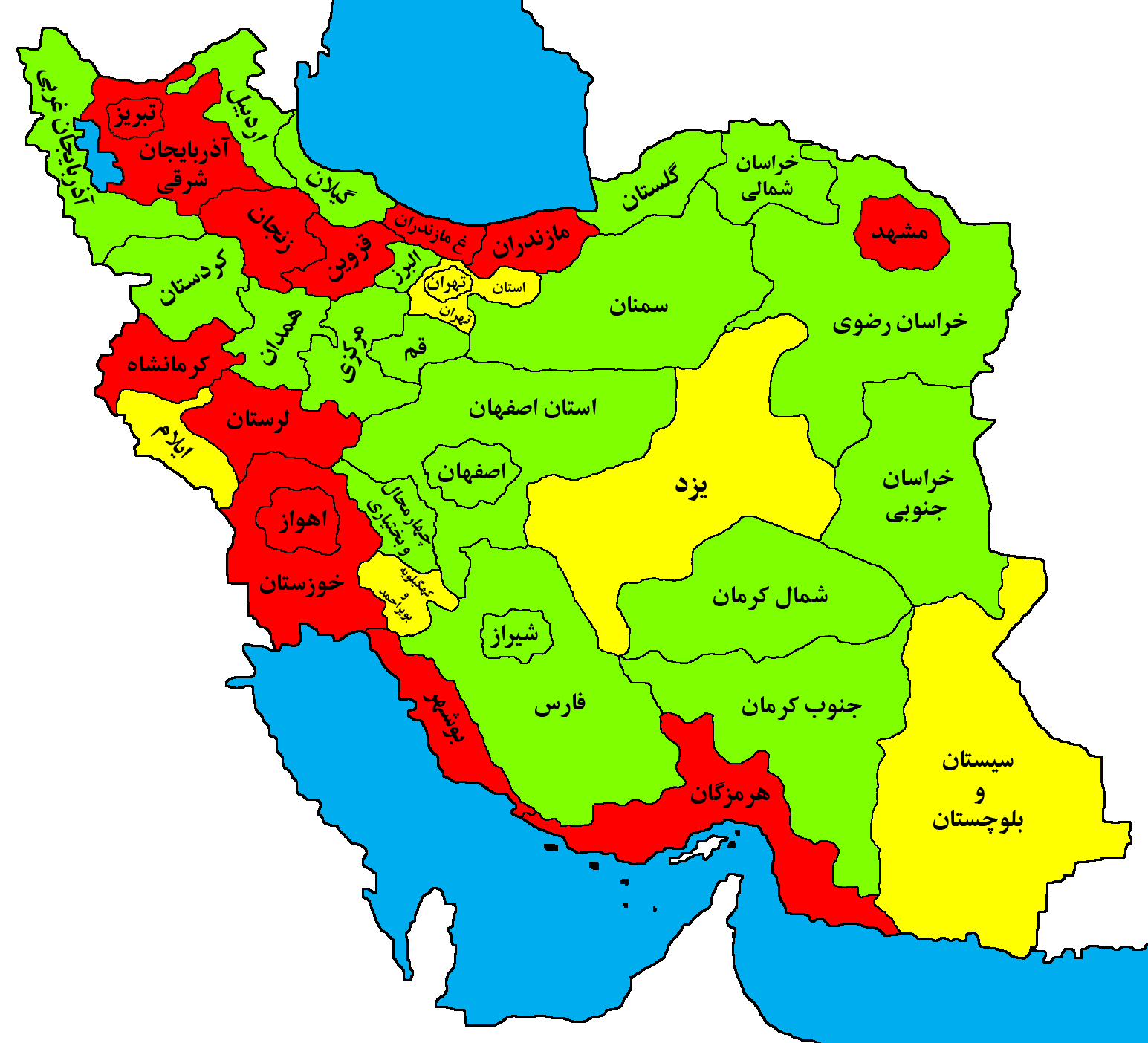 تبریز در منطقه قرمز مصرف برق