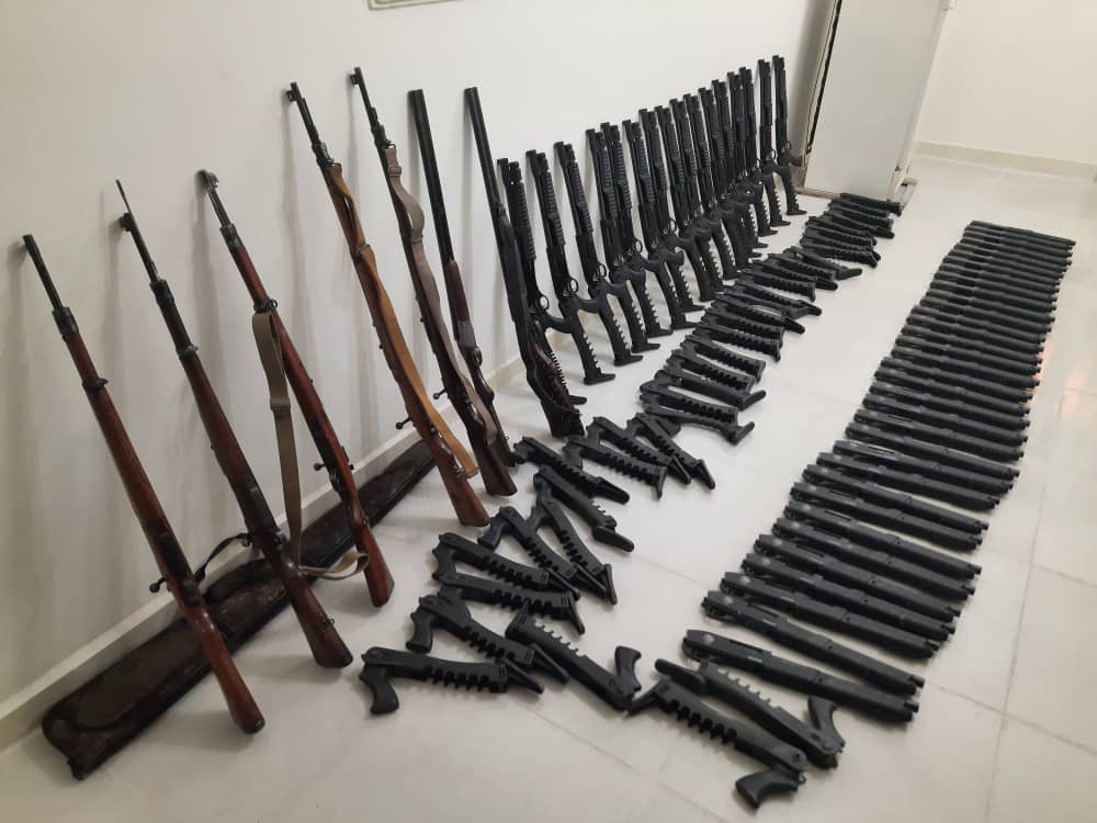 کشف ۵۷ قبضه سلاح شکاری غیر مجاز در دزفول
