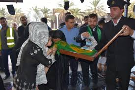 ادای احترام خدام رضوی به شهدای خوزستان