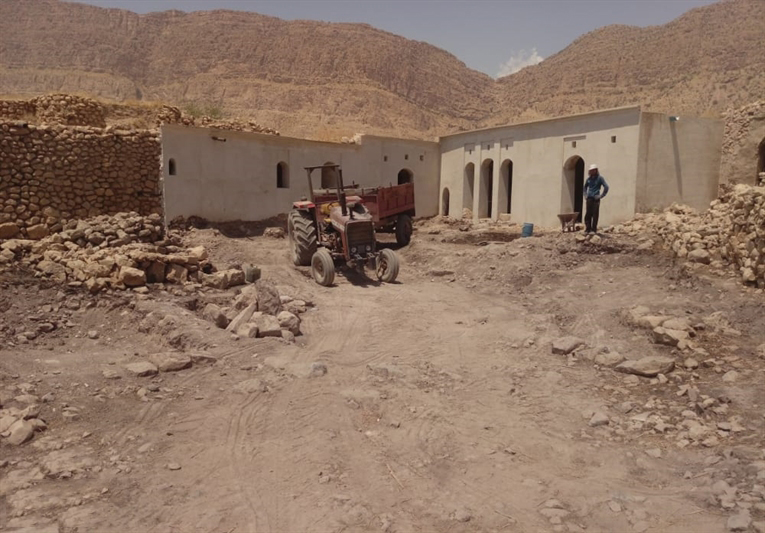 خانه تاریخی ملاآقاجان الیفی کازرون در دست مرمتگران