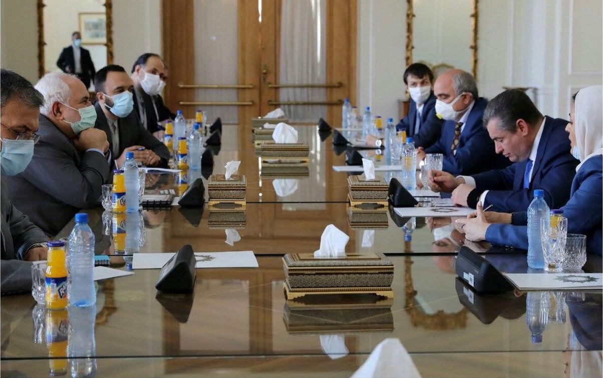 دیدار رئیس کمیته امور بین الملل دومای روسیه با ظریف
