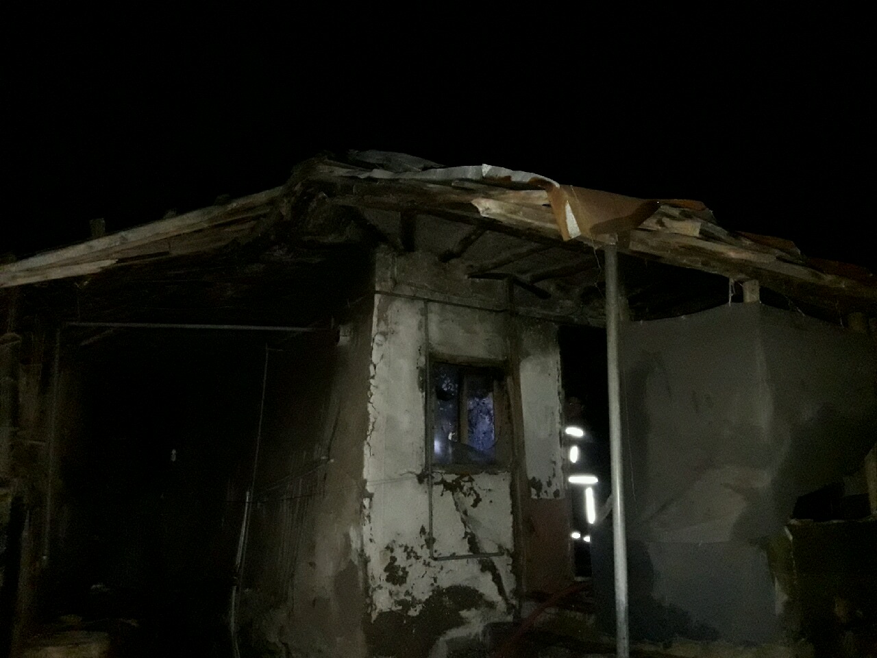 آتش گرفتن یک خانه در رودسر