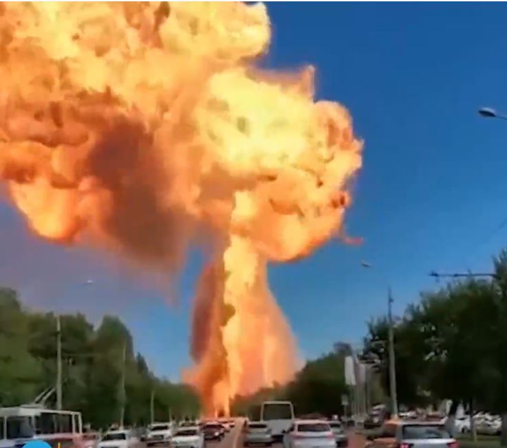 انفجار جایگاه سوخت در ولگوگراد