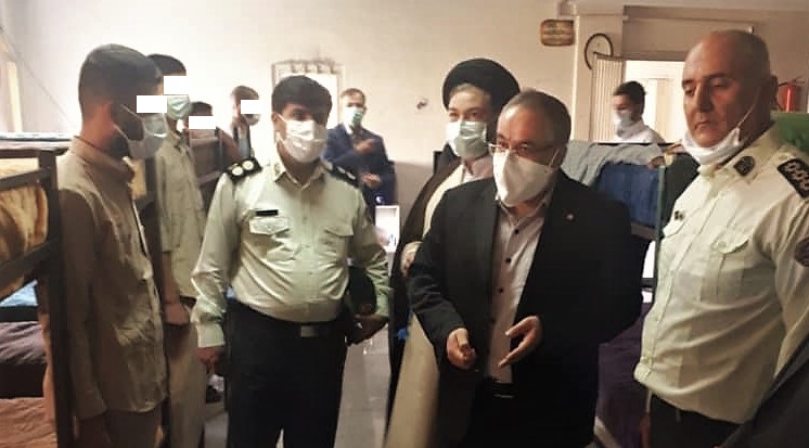 بازدید معاون دادستان نظامی استان تهران از بازداشتگاه پلیس موادمخدر