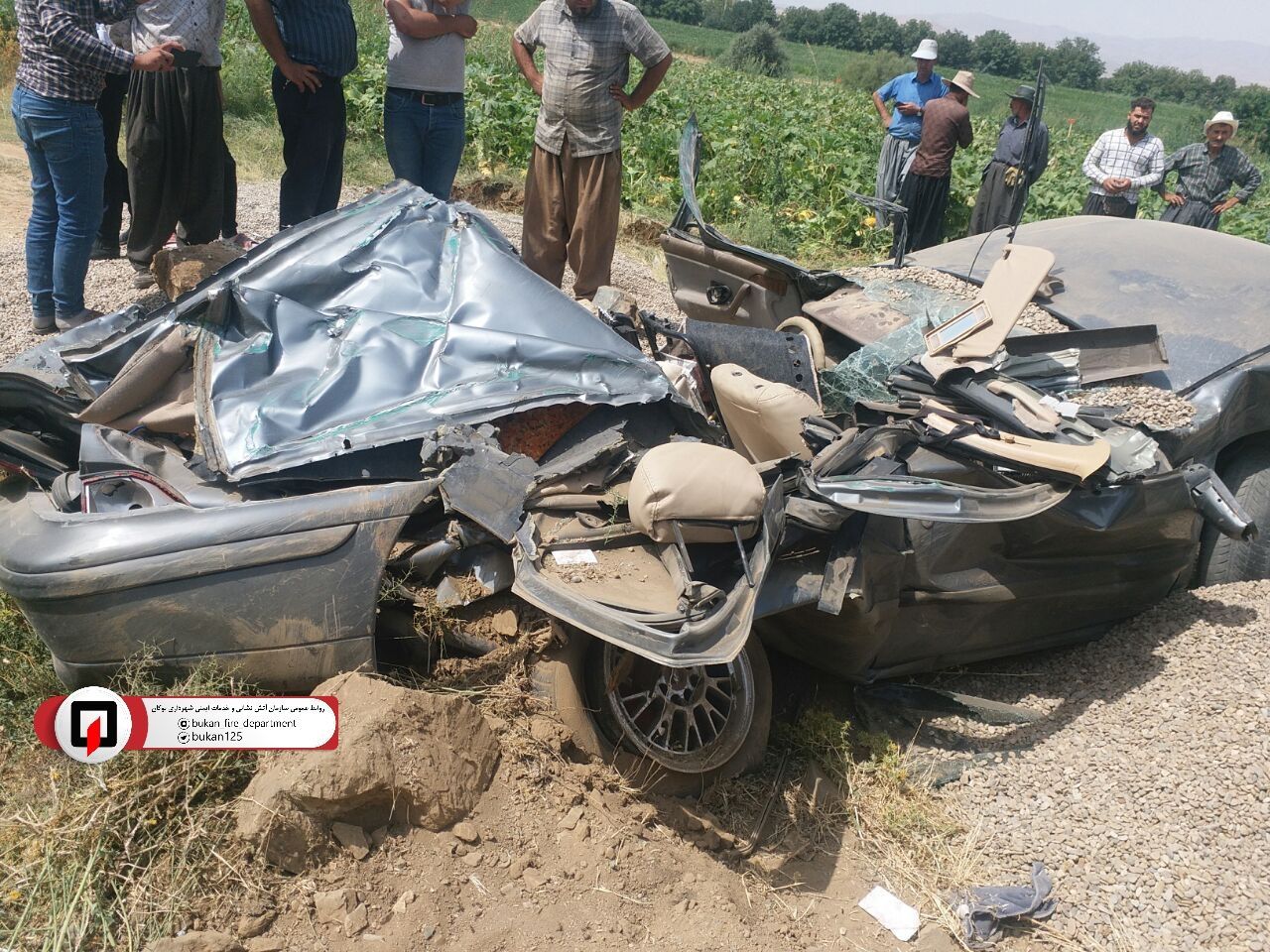 سانحه رانندگی در محور بوکان میاندوآب با 4 کشته