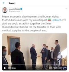 ارزیابی مثبت وزیر خارجه سوئیس از دیدارهایش در تهران