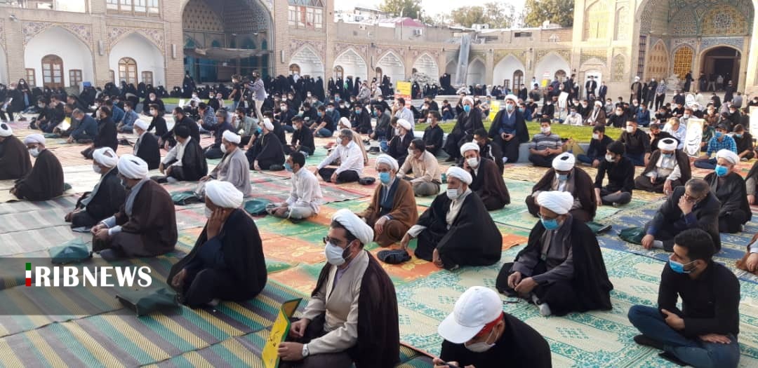 تجمع اعتراض آمیز مردم زنجان در محکومیت توهین به مقدسات اسلام