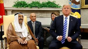 دیدار ترامپ با شیخ ناصر الصباح الاحمد نماینده امیر کویت
