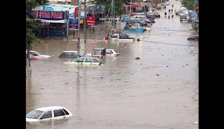 مرگ ۲۵ نفر در بارندگی‌های روز گذشته پاکستان