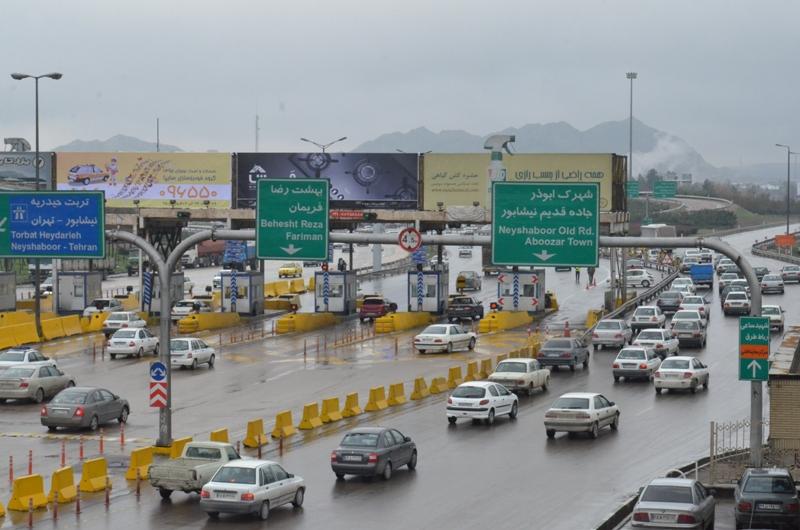 پرحجم بودن ترافیک جاده ورودی مشهد