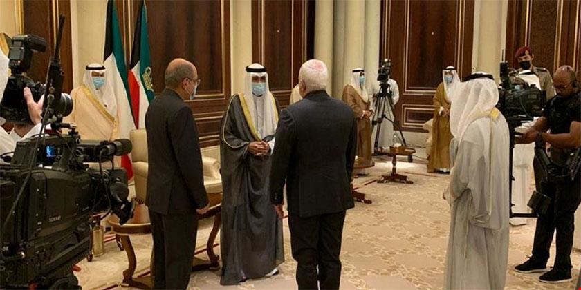 دیدار امیر جدید کویت با وزیر خارجه ایران