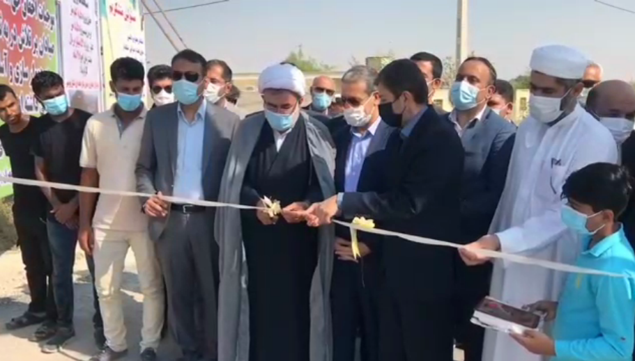 افتتاح طرح راه دسترسی روستای گردشگری بُنود به ساحل در شهرستان عسلویه