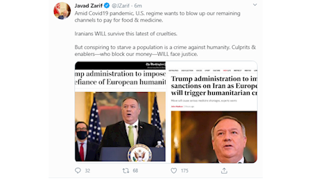 ظريف: ایرانی‌ها از این بی رحمی‌ها به سلامت عبور خواهد کرد