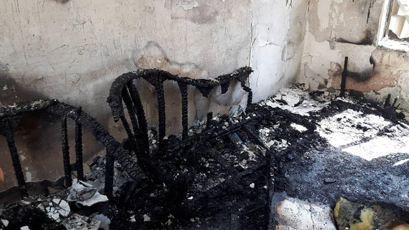 فوت یک شهروند بر اثر آتش سوزی در اتاقک زیرزمینی