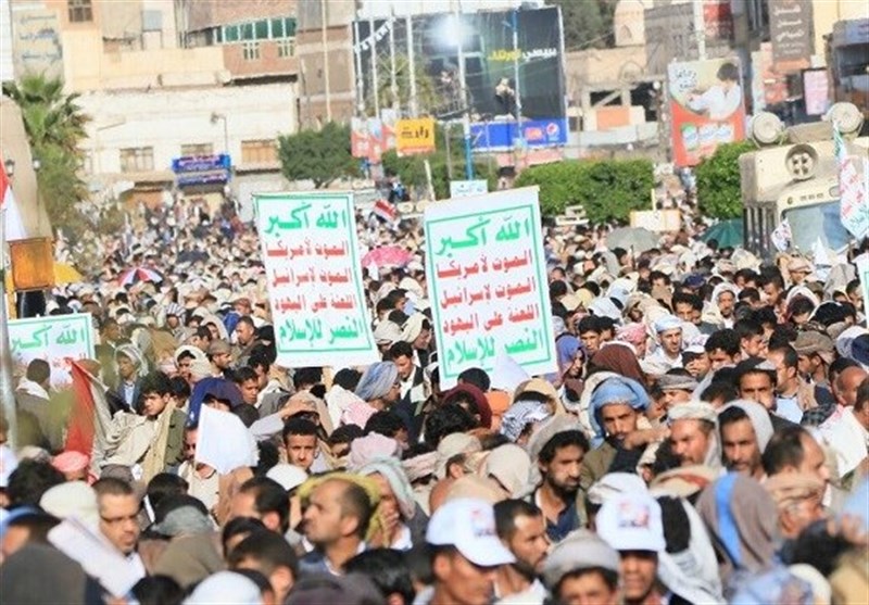 تجمعات اعتراضی مردم یمن در محکومیت جنایت‌های متجاوزان