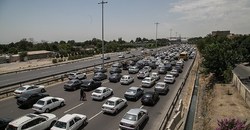 ترافیک صبحگاهی در اتوبان زنجان - قزوین