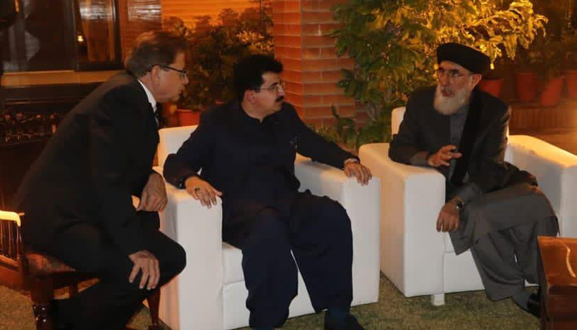 دیدار رئیس حزب اسلامی افغانستان با مقامات پاکستان