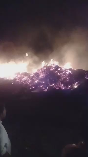 آتش سوزی در نهالستان شهرداری بجنورد