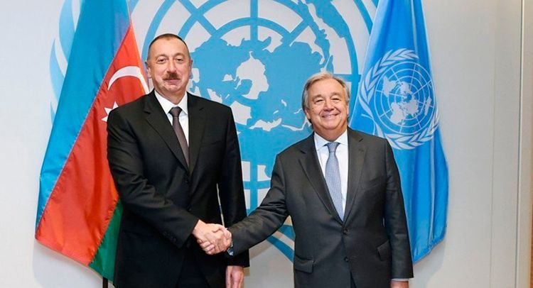 گفتگوی تلفنی رئیس جمهوری آذربایجان و دبیرکل سازمان ملل