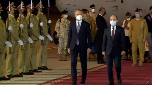 دیدار وزیر دفاع ایتالیا با رئیس جمهور عراق